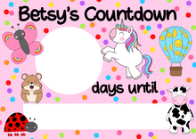 Load image into Gallery viewer, Design Your Own Countdown Whiteboard
