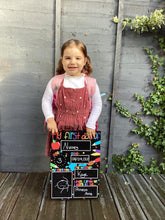 Load image into Gallery viewer, Starting School Hand Painted Chalkboard
