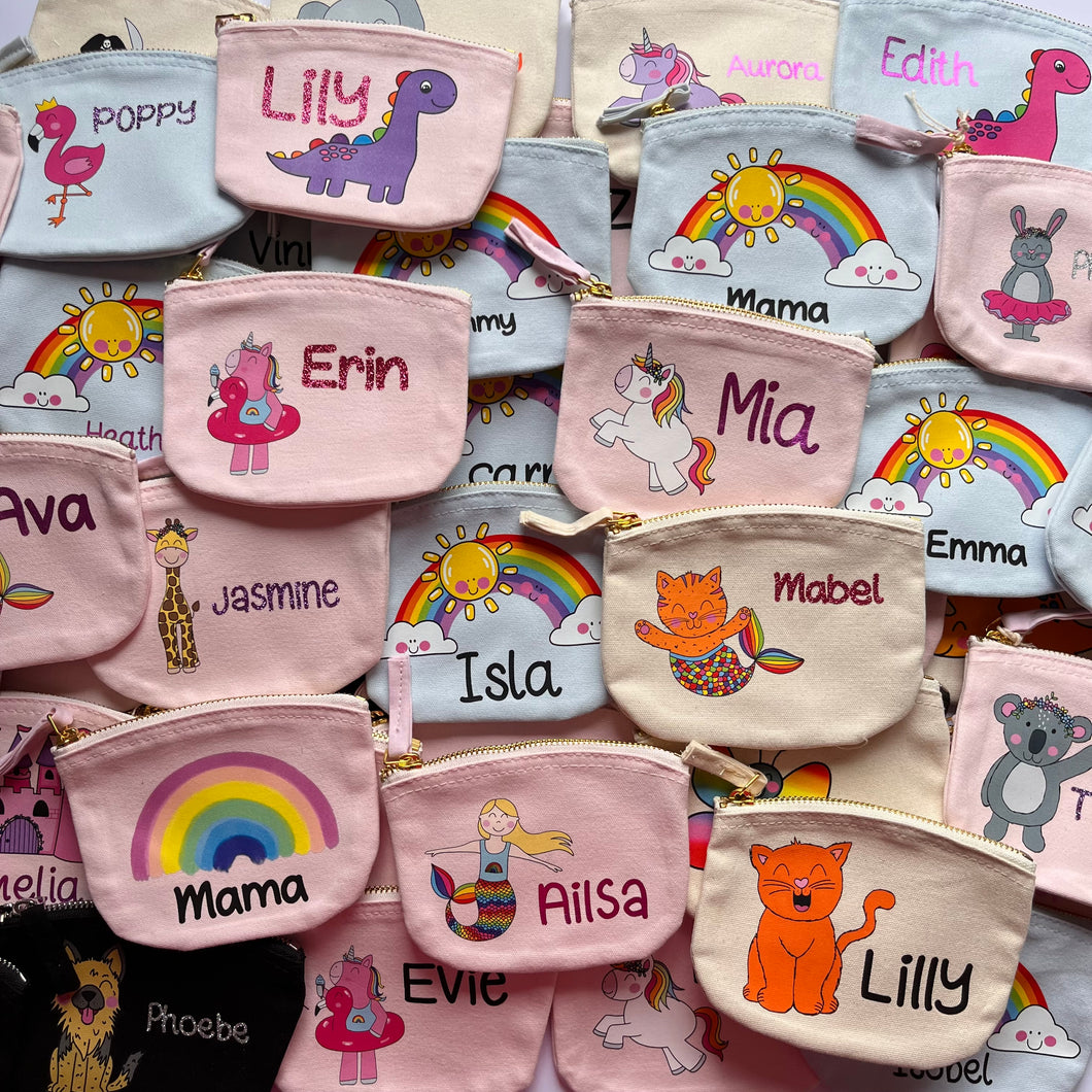 Zip coin purse/mini pouch