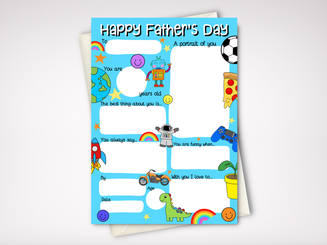 Father's Day Keepsake Card