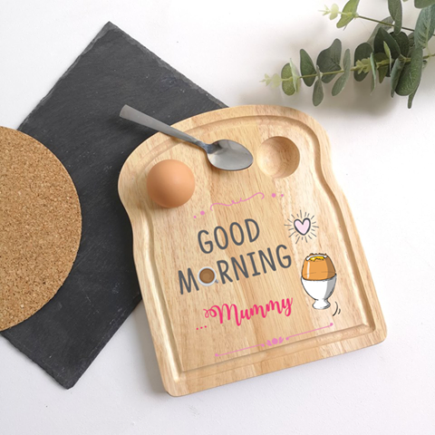 Good Morning Egg Breakfast Board (Pink)