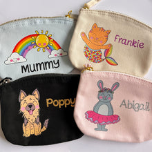 Load image into Gallery viewer, Zip coin purse/mini pouch
