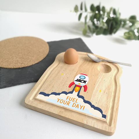 Rocket Egg Breakfast Board