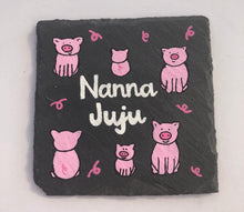 Load image into Gallery viewer, Hand painted slate coaster
