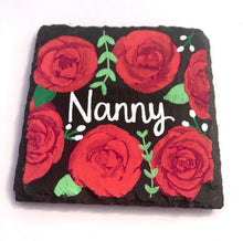 Load image into Gallery viewer, Hand painted slate coaster
