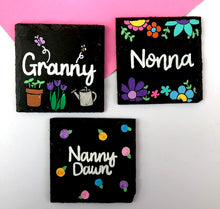 Load image into Gallery viewer, Hand painted slate coaster
