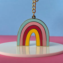 Load image into Gallery viewer, Rockin&#39; Rainbow Keychain
