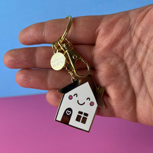 Load image into Gallery viewer, Happy House Keychain
