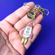 Load image into Gallery viewer, Soaring Rocket Keychain
