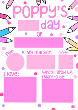 Load image into Gallery viewer, Starting School Whiteboard (different designs available)
