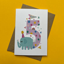 Load image into Gallery viewer, Age 1-6 Birthday Cards by Sweet Pea Paperie
