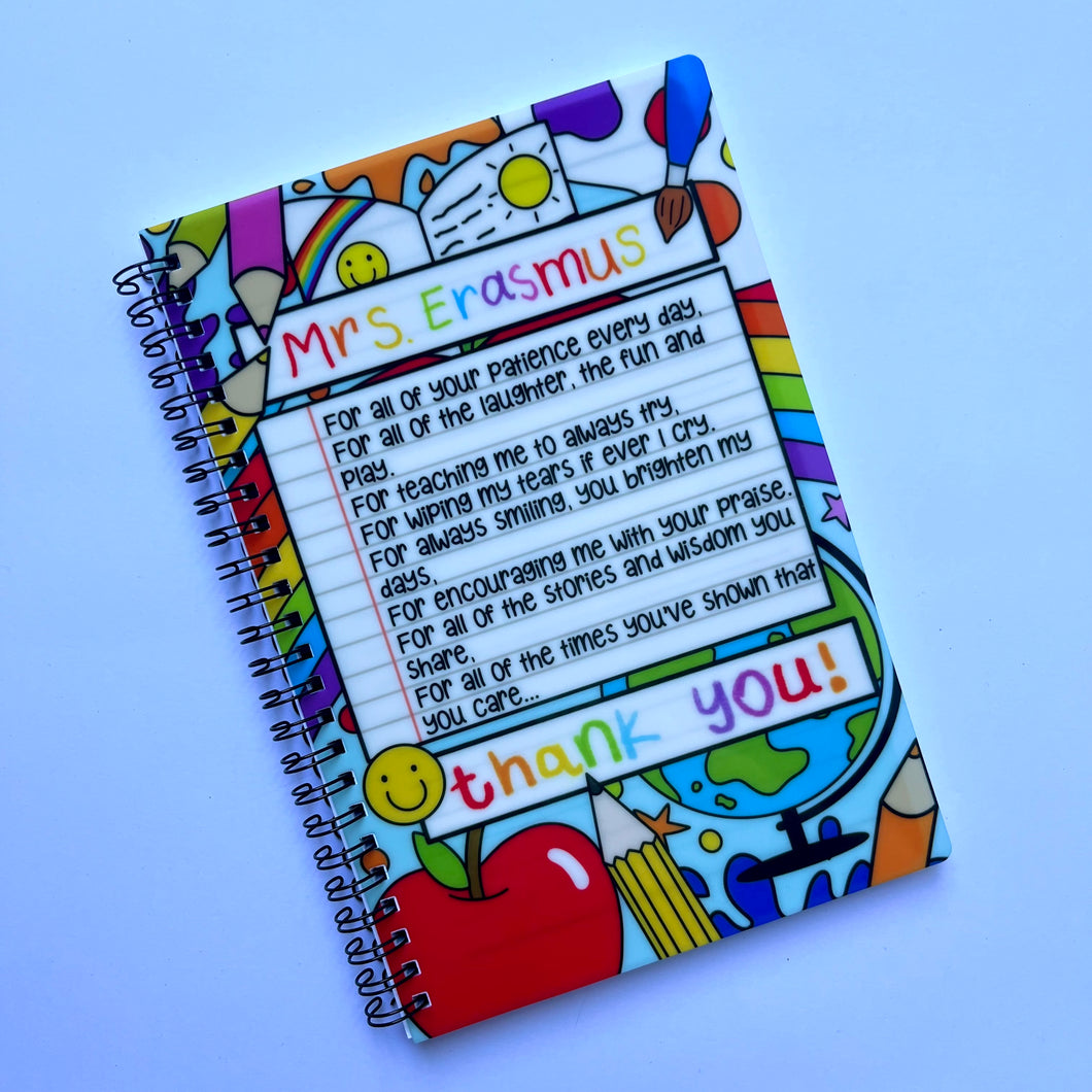 Teacher/Childminder Notebook (2022 design)