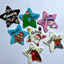 Load image into Gallery viewer, Hand-painted Ceramic Star Decoration
