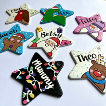 Load image into Gallery viewer, Hand-painted Ceramic Star Decoration
