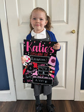 Load image into Gallery viewer, Starting School Hand Painted Chalkboard
