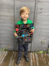 Load image into Gallery viewer, Starting School Hand Painted Chalkboard
