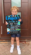 Load image into Gallery viewer, Starting School Hand Painted Chalkboard
