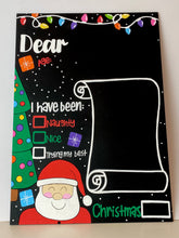 Load image into Gallery viewer, Dear Santa/Father Christmas Chalkboard
