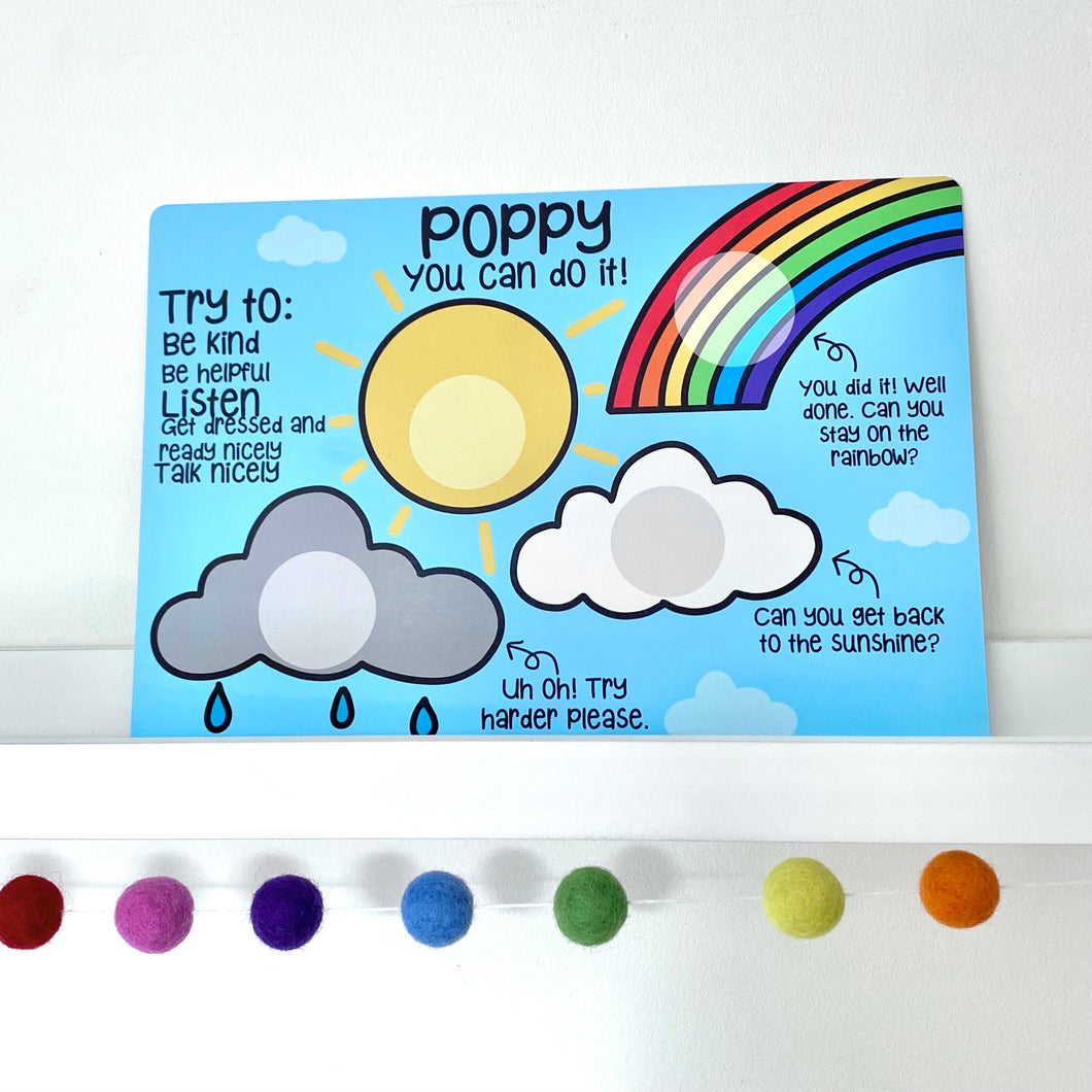 Rainbow Behaviour Chart