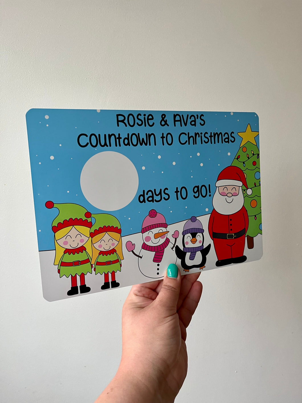 Countdown to Christmas whiteboard (design your own!)