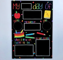 Load image into Gallery viewer, Starting School Hand Painted Chalkboard
