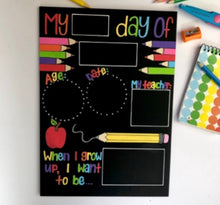 Load image into Gallery viewer, Starting School Hand Painted Chalkboard

