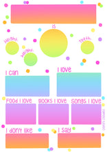 Load image into Gallery viewer, Ombre Rainbow Birthday Whiteboard
