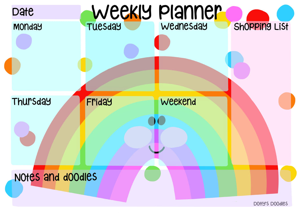 Weekly Planner Whiteboard