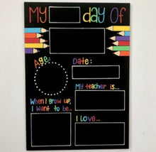 Load image into Gallery viewer, Starting School Hand Painted Chalkboard
