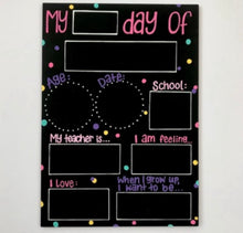 Load image into Gallery viewer, Starting School Hand Painted Chalkboard
